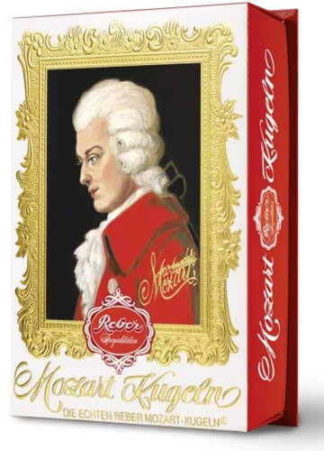 Конфеты Reber Mozart Kugeln с марципаном, фисташковым наполнителем, нугой из фундука 120г 1шт