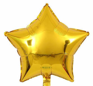 Фольгована кулька Star золота 1шт