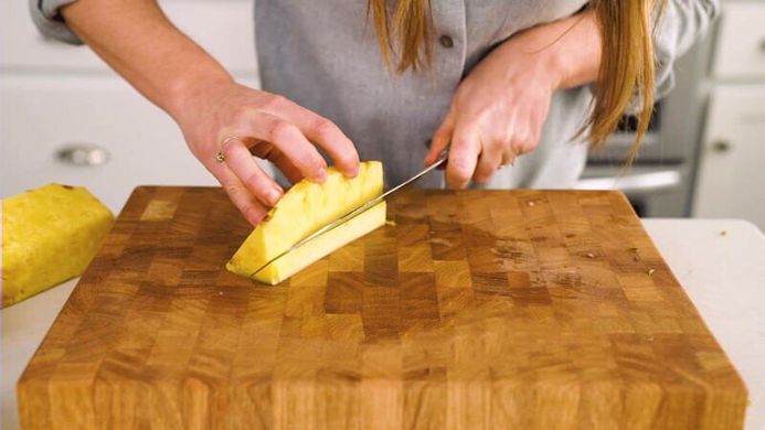 как резать ананас