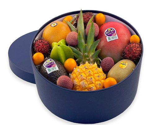 Коробка з фруктами PREMIUM №6 темно-синя