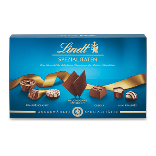 Цукерки Lindt Spezialitäten Швейцарія асорті 125г 1шт