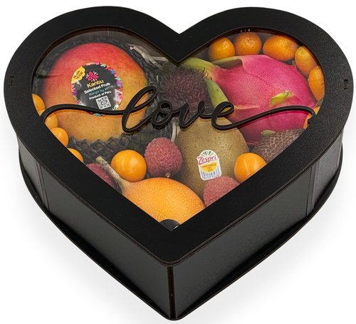Набор экзотических фруктов "Love" black с Королевским манго  1шт