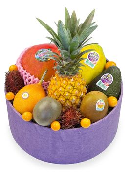 Коробка с фруктами PREMIUM №13 фиолетовая Без крышки 1шт