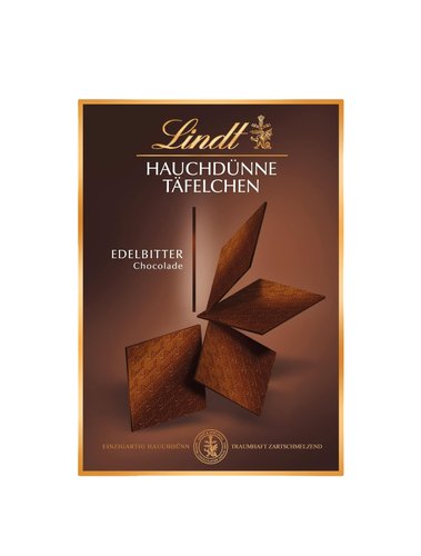 Шоколадні пластинки Lindt Hauchdünne Швейцарія темний шоколад 125г 1шт