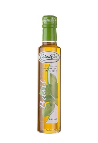 Оливковое масло холодного отжима с базиликом