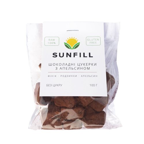 Шоколадно-апельсиновые конфеты Sunfill 100г